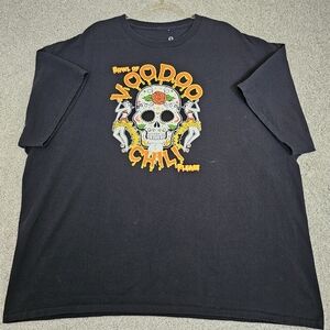 Custom Ink Voodoo Chili Men's Tee XXL Skull Insane‎ Unique
